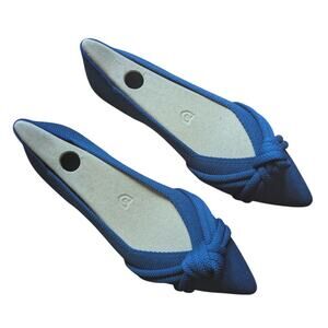 NEW Rothys The Knot Point II Flats Ocean Blue Size 8.5